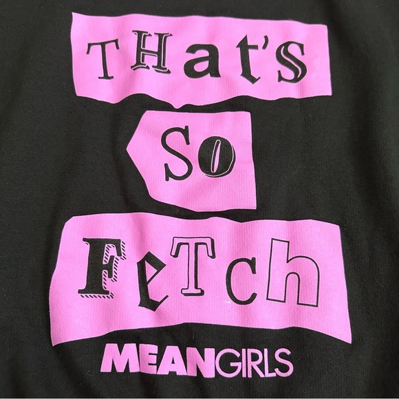 Mean Girls That’s So Fetch Sweatshirt Womens Size XL Black Pink - Picture 5 of 10